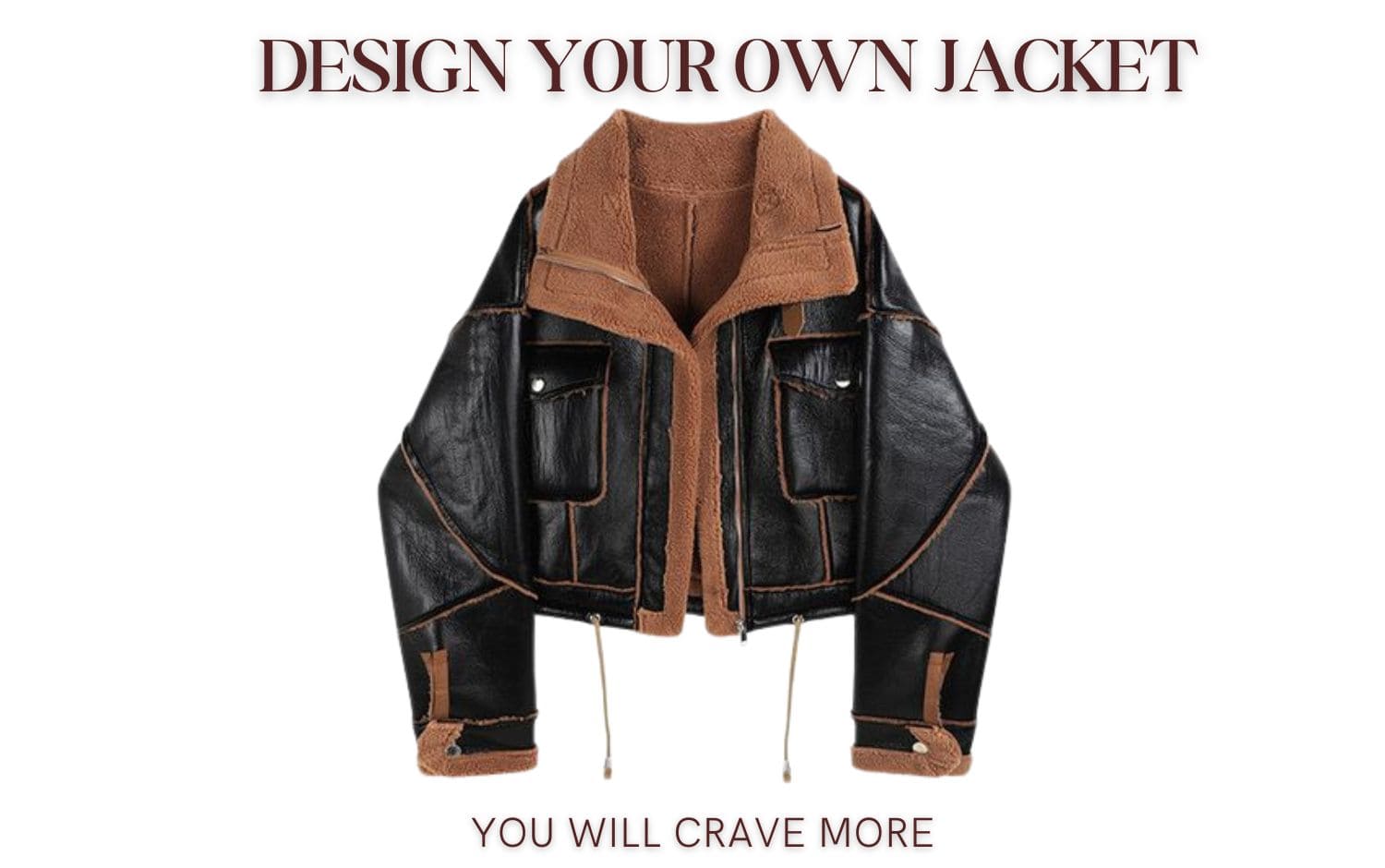 Full Sleeve Self Design Men Leather Jacket