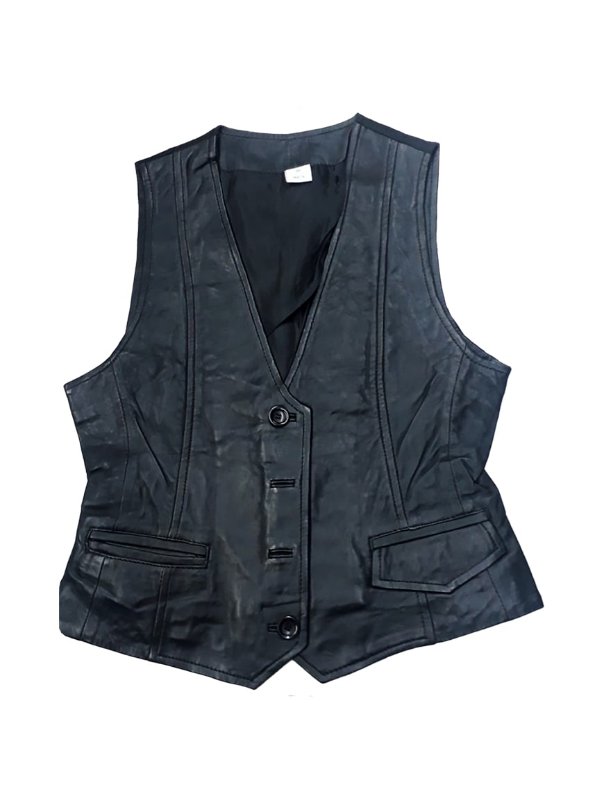 Men's Black Leather Vest | Buy Online in South Africa | Craftsmen